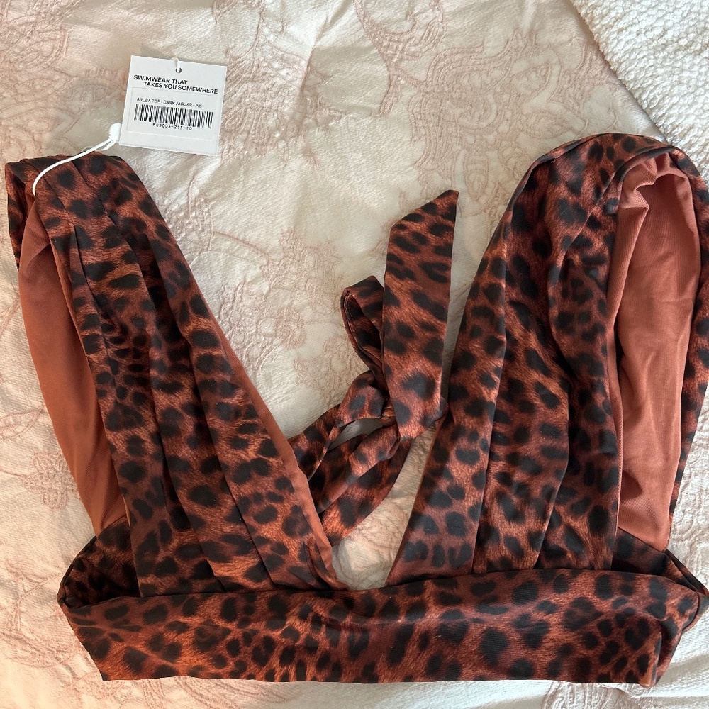 Monday swimwear, jaguar top